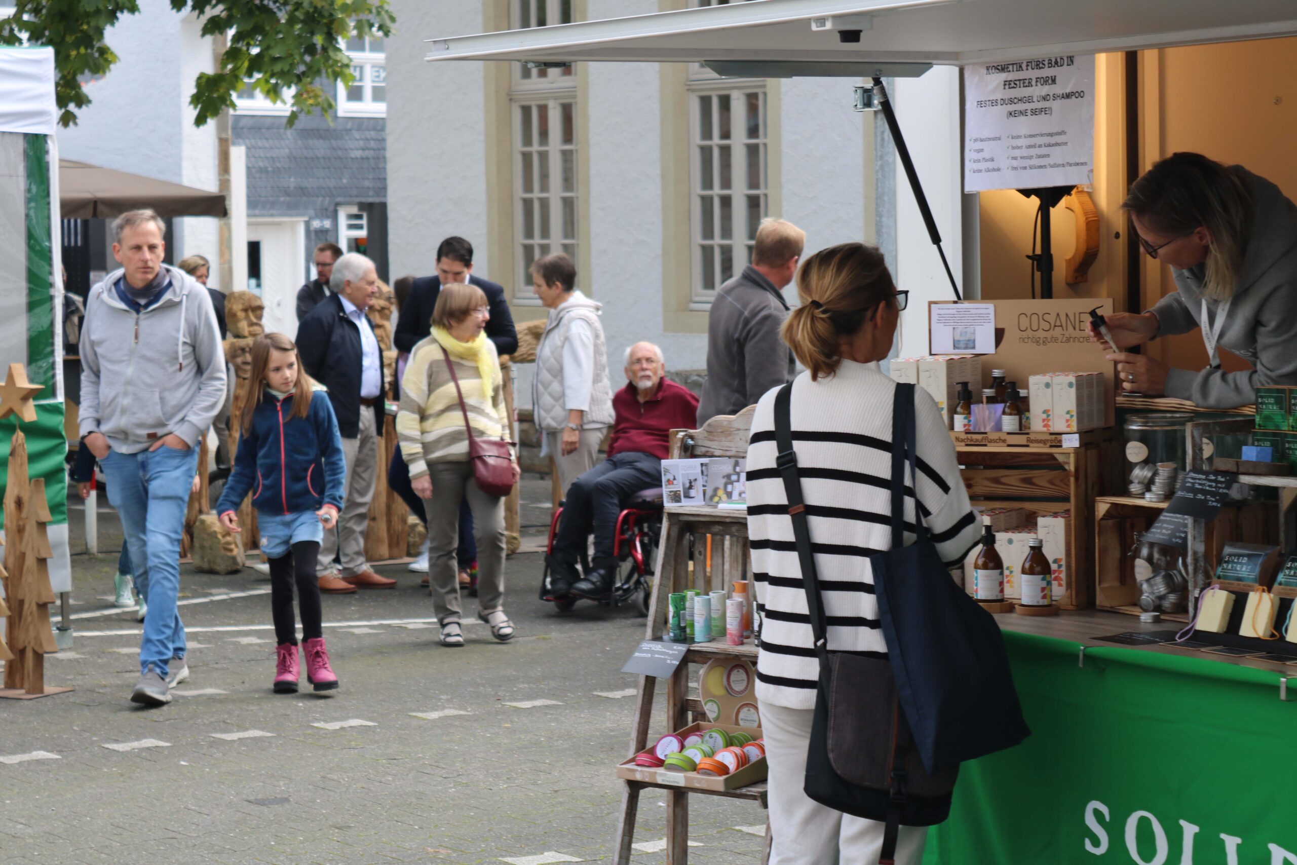 Messestand im Außenbereich